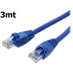 Cabo LAN de Rede Cat5 8 Vias - Conector RJ45 - 3 M... - Eletrônica Faria