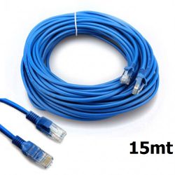 Cabo LAN de Rede Cat5 8 Vias - Conector RJ45 - 15 ... - Eletrônica Faria