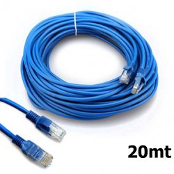 Cabo LAN de Rede Cat5 8 Vias - Conector RJ45 - 20 ... - Eletrônica Faria