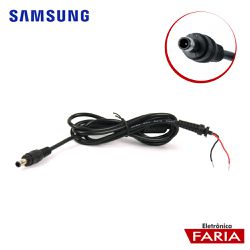 Rabicho para fonte de Notebook - SAMSUNG (pino agu... - Eletrônica Faria
