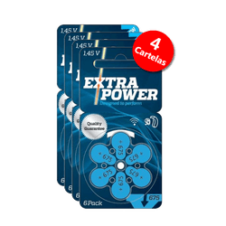 Pilha Auditiva 1.4v ExtraPower mod. n.675 (COM 4 C... - Eletrônica Faria