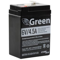 Bateria SELADA 6V 4,5V GREEN - Eletrônica Faria