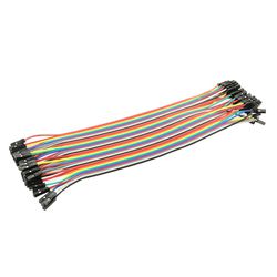 Jumper Femea/Femea - Kit com 20 Peças - Arduino - Eletrônica Faria