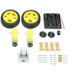 Kit Chassi Robo 2wd (2 rodas) robótica - Arduino - Eletrônica Faria