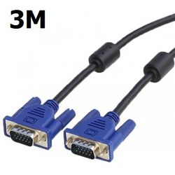 Cabo VGA Macho/Macho - 15 Pinos - 3Metros - Eletrônica Faria