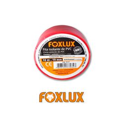 Fita Isolante Vermelha - 10 metros - FoxLux - Eletrônica Faria