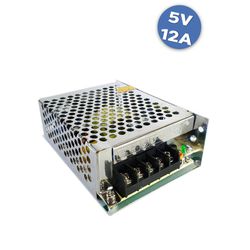 Fonte Chaveada 5VDC 12 Ampere (Metálica) - Eletrônica Faria