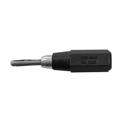 Pino/Plug Banana Mini - FUSIBRAS 2mm - Preto - Eletrônica Faria