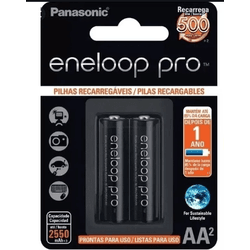 Pilha AA Recarregável Panasonic Eneloop Pro - 2.55... - Eletrônica Faria