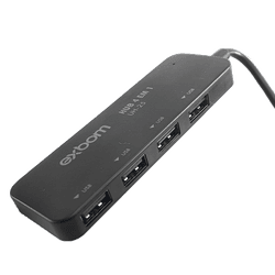 HUB USB 4 Portas 2.0 - UH25 Exbom - Eletrônica Faria