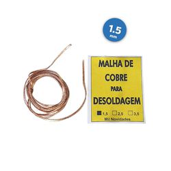 Malha Dessoldadora para solda SMD - 1.5mm - 1 metr - Eletrônica Faria