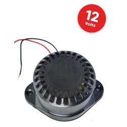 Sirene Piezoelétrica 12volts - 106db Preto/Branco ... - Eletrônica Faria