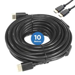 Cabo HDMI 10m 1.4 Emborrachado - Eletrônica Faria