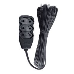 EXTENSAO 2 X 0.75MM 10A 10M PRETA - Eletro Light