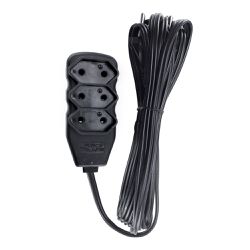 EXTENSAO 2 X 0.75MM 10A 5M PRETA - Eletro Light