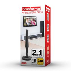 ANTENA INTERNA DIGITAL CABO 3 METROS - Eletro Light