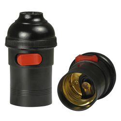 PORTA LAMPADA E-27 COM CHAVE - Eletro Light