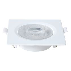 Spot Led de Embutir Quadrado 6w - Branco - Eletro Light