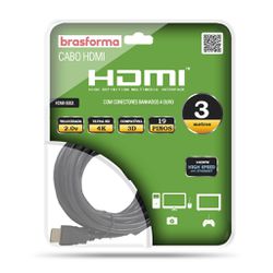 CABO HDMI 4K ULTRAHD 2.0 3 MTS - Eletro Light