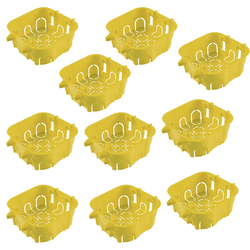KIT C/ CAIXAS DE EMBUTIR Tramontina PVC AMARELA 4 ... - Eletro Light