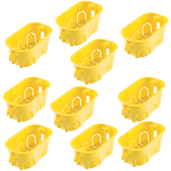 KIT C/ 10 CAIXAS DE EMBUTIR Tramontina PVC AMARELA... - Eletro Light