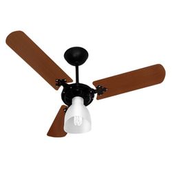 VENTILADOR TETO NEW DELTA LIGHT MOGNO/PRETO 127V - Eletro Light