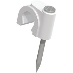 FIXA FIO RG59/REDE COAXIAL 6MM 1 PREGO BRANCO (C/ ... - Eletro Light