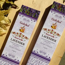 Incenso Lavanda Goloka Massala Ayurvedic - Relaxar... - Loja Elfyn