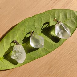 Pingente Quartzo Cristal Rolado - Purificação e Am... - Loja Elfyn