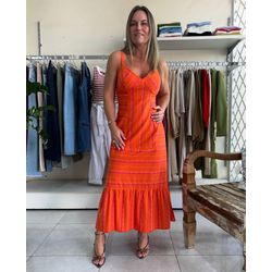 Vestido La Blue - Laranja - Elisete Ferreira
