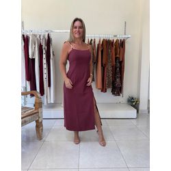 Vestido Vestire - Marsala - Elisete Ferreira