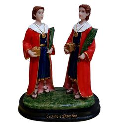 Cosme e Damião Resina 15cms - 5173 - ELLA ARTESANATOS