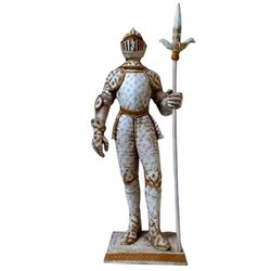 Guerreiro Medieval com Lança GG - 1369 - ELLA ARTESANATOS