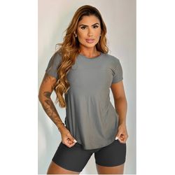 Camiseta Poliamida Grafite - ELLAS FIT