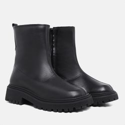 Bota Coturno Manuela Preto - Emejota Outlet