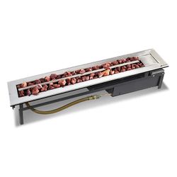 Lareira a Gás Modelo Stile 160cm - Jx Metais - 691... - Empório do Lazer