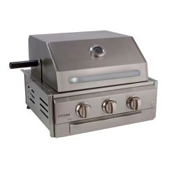 Assador Grill á Gás 2 + 1 Queimadores - Com Tampa ... - Empório do Lazer