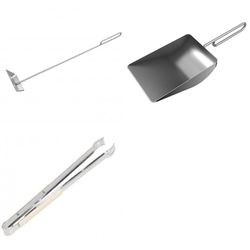 Kit Pá de Limpeza Inox + Espalhador Brasa Inox + P... - Empório do Lazer