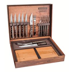 Kit Churrasco Inox 15pçs Polywood Castanho 21198/9... - Empório do Lazer