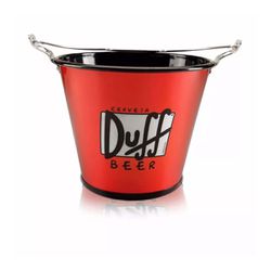 Balde De Gelo Para Cerveja Em Alumínio Duff Beer -... - Empório do Lazer