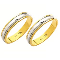 Alianças de casamento e noivado em ouro 18k 750 2 ... - EMPORIUM DAS ALIANÇAS