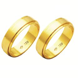 Alianças de casamento e noivado em ouro 18k 750 tr... - EMPORIUM DAS ALIANÇAS