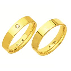 Alianças de casamento e noivado em ouro 18k 750 co... - EMPORIUM DAS ALIANÇAS