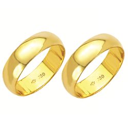 Alianças de casamento e noivado em ouro 18k. 750 t... - EMPORIUM DAS ALIANÇAS