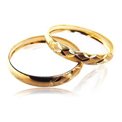 Par Aparador de Aliança de Ouro para noivado e cas... - EMPORIUM DAS ALIANÇAS