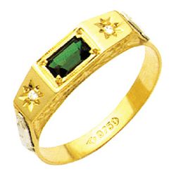 Anel de Formatura com diamantes em Ouro 18k - ANF... - EMPORIUM DAS ALIANÇAS