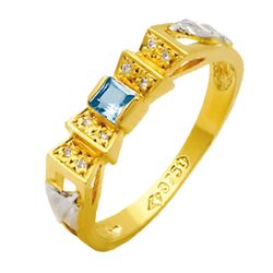 Anel de Formatura com diamantes em Ouro 18k - ANF... - EMPORIUM DAS ALIANÇAS