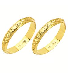 Alianças de casamento e noivado em ouro 18k 750 tr... - EMPORIUM DAS ALIANÇAS