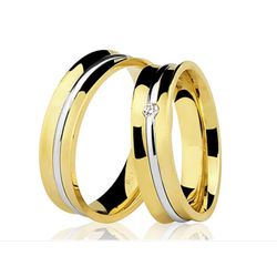 Alianças de casamento e noivado em ouro 18k 750 cô... - EMPORIUM DAS ALIANÇAS