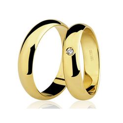 Alianças de casamento e noivado em ouro 18k 750 tr... - EMPORIUM DAS ALIANÇAS